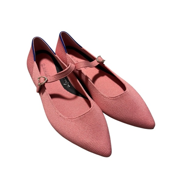 Rothy's The Point Mary Jane II Tulip Pink Casual Flat Women's Size 5.5 NWOT - Picture 2 of 5